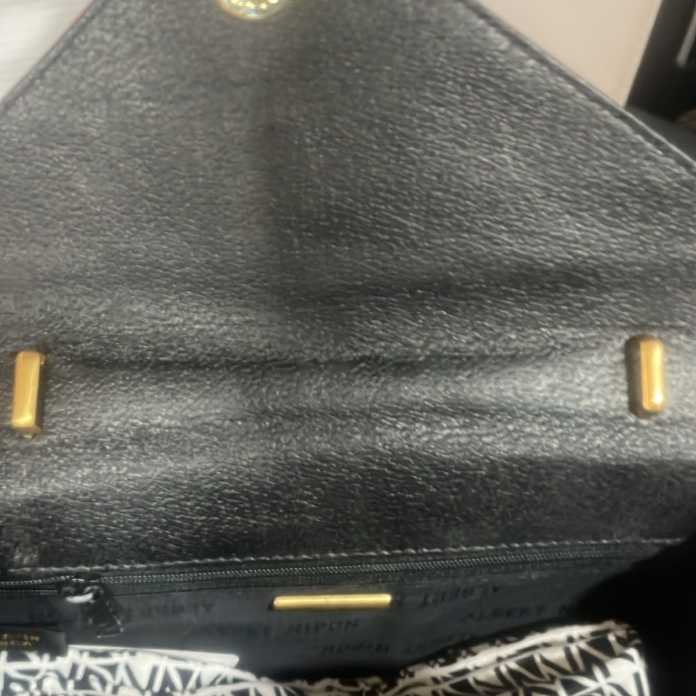 Albert Nipon Vintage Purse Red Faux Alligator Asy… - image 5